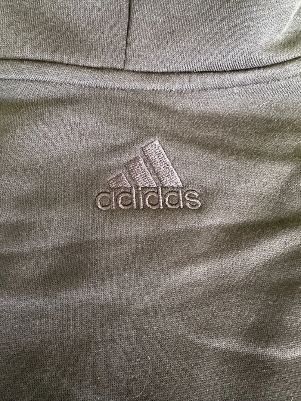 NWT adidas Black Hoodie with Large White Logo